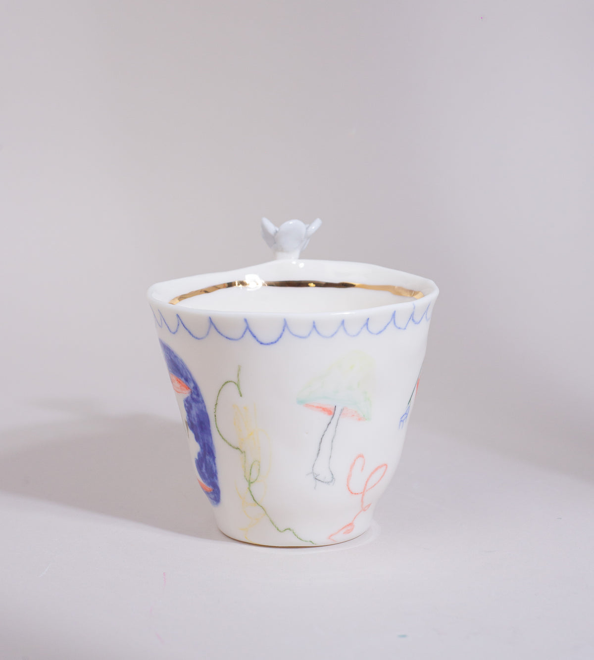 Blue tea set
