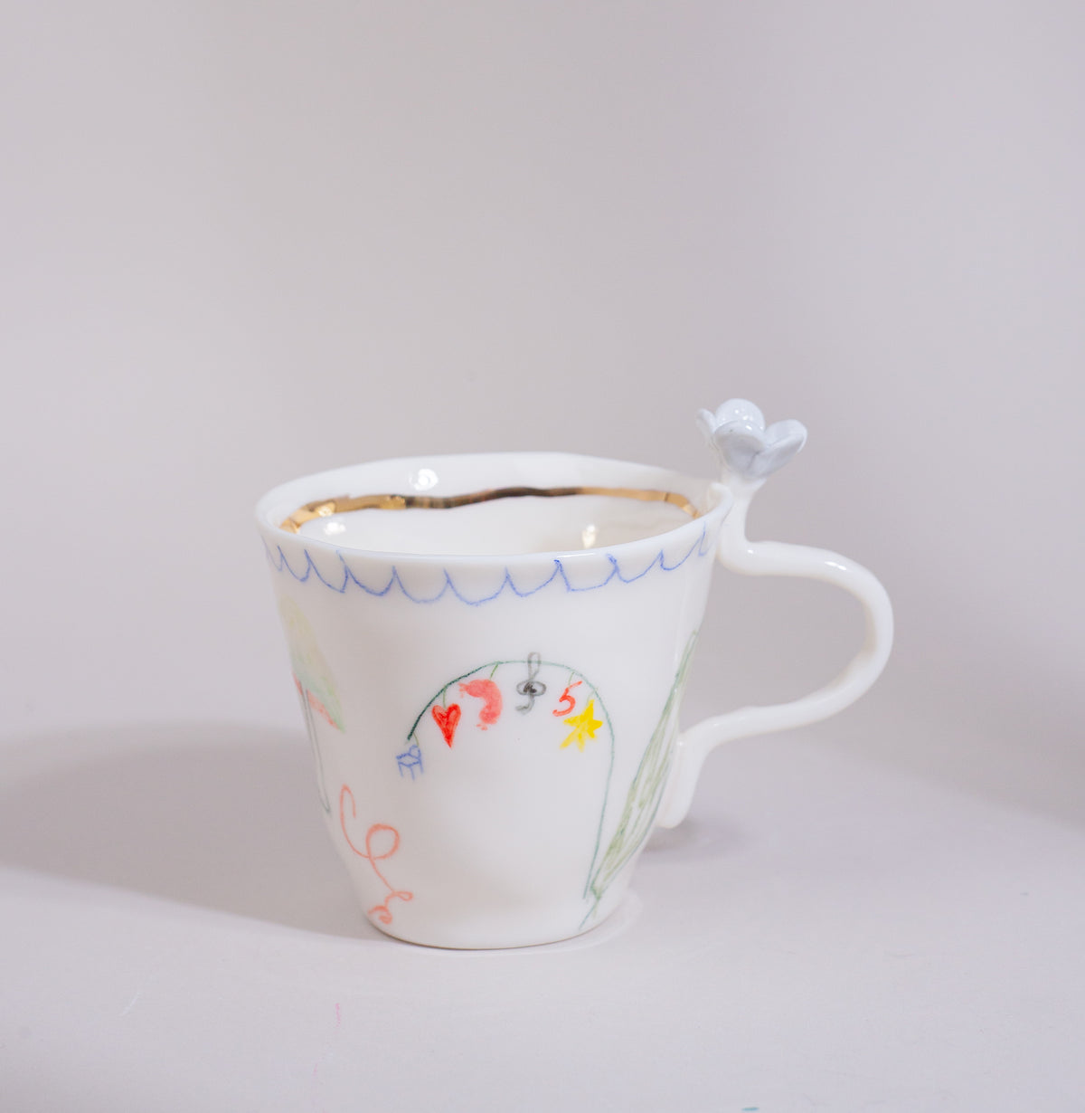 Blue tea set